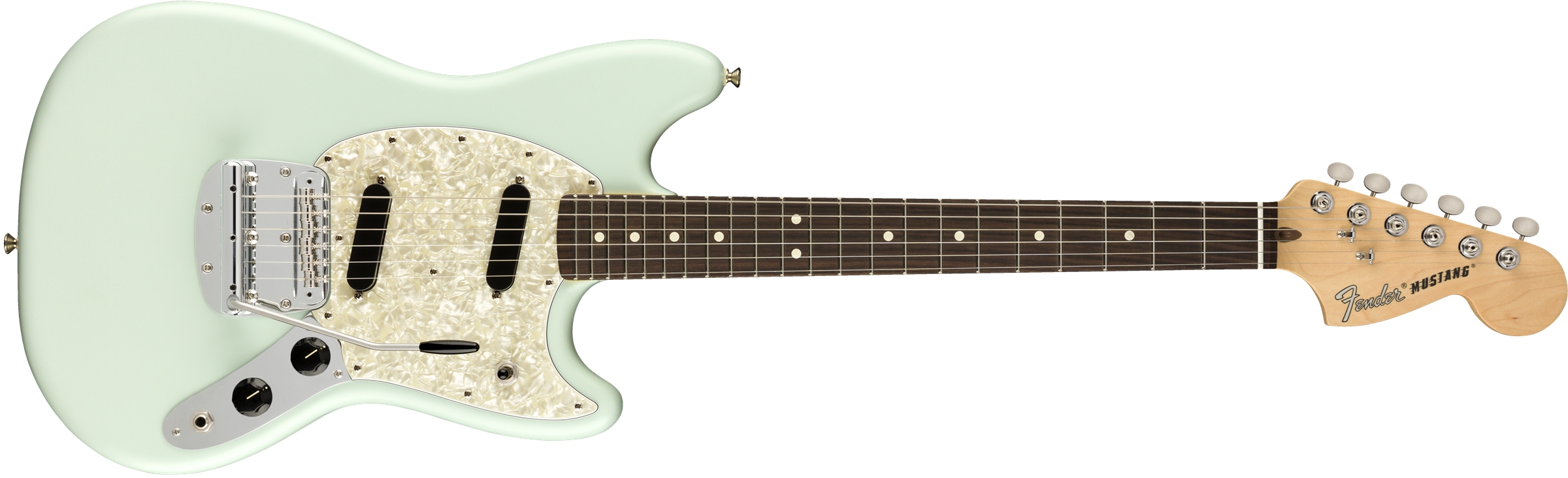 Fender American Performer Mustang Satin Sonic Blue - Showroom Modell