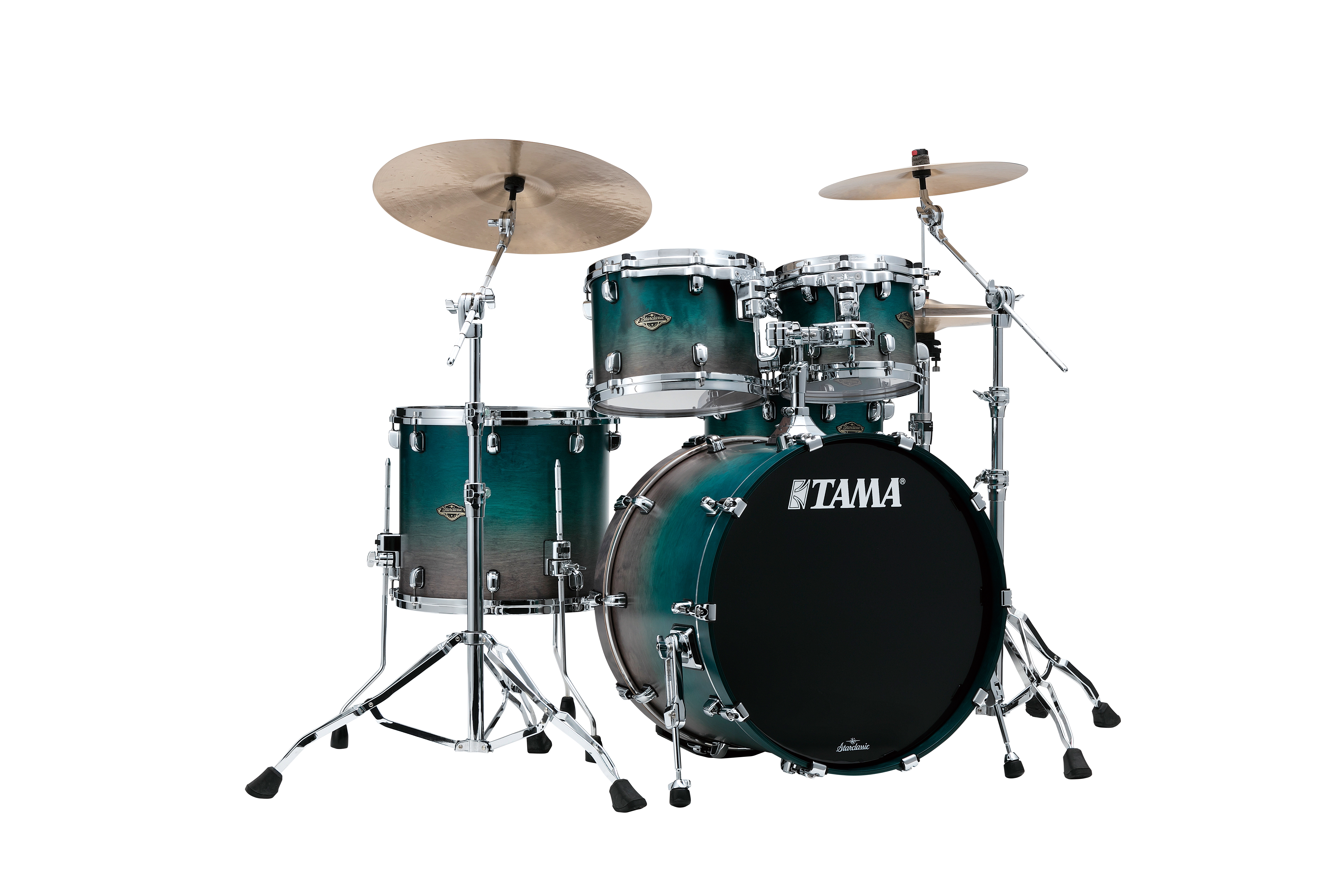 Tama Starcl. Lacquer Walnut/Birch 4pcs. Shell Kit -SPF