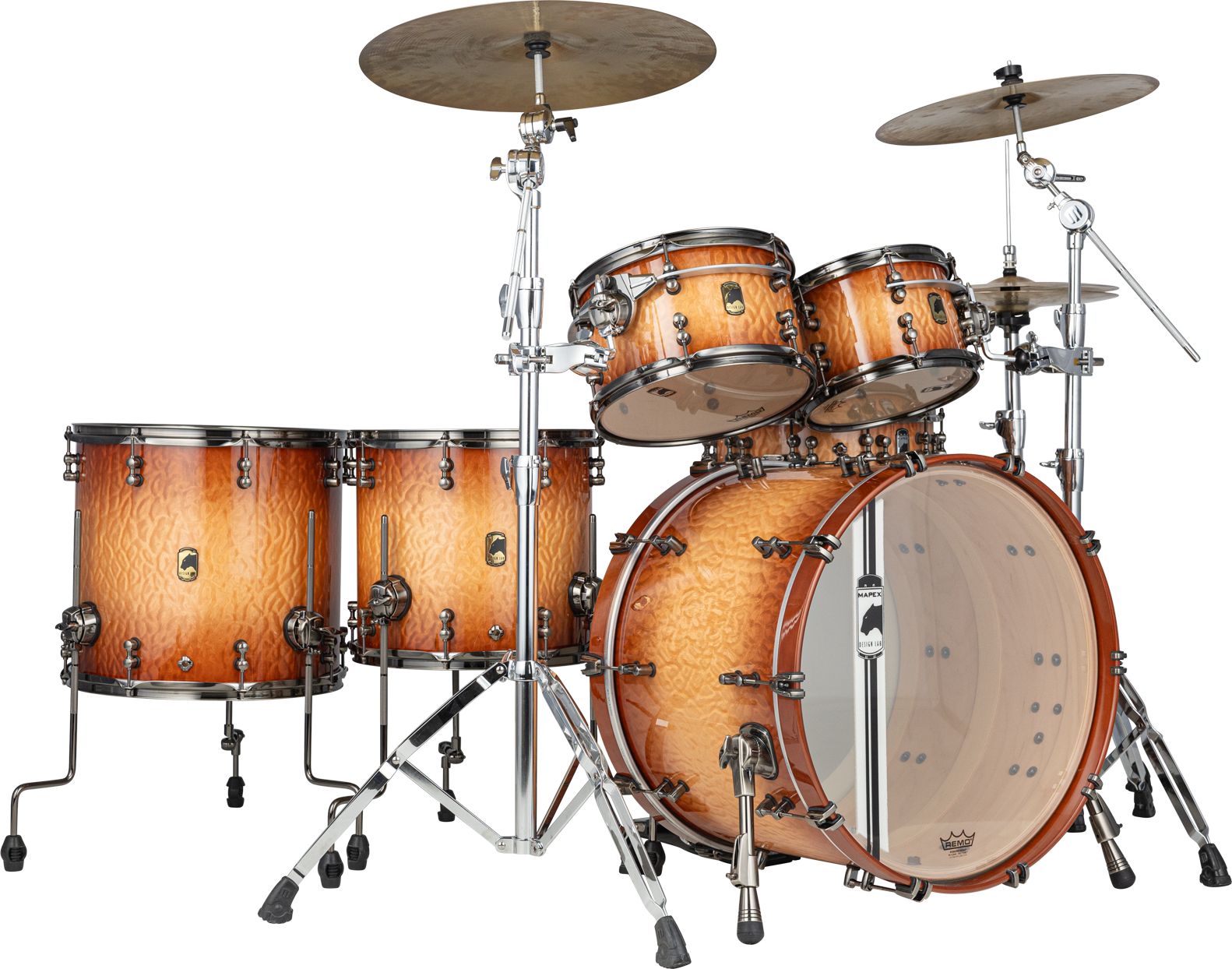 Mapex BPDLNV628XPW Black Panther Versatus Stage Shellset - Peach Burl Burst – Bild 2