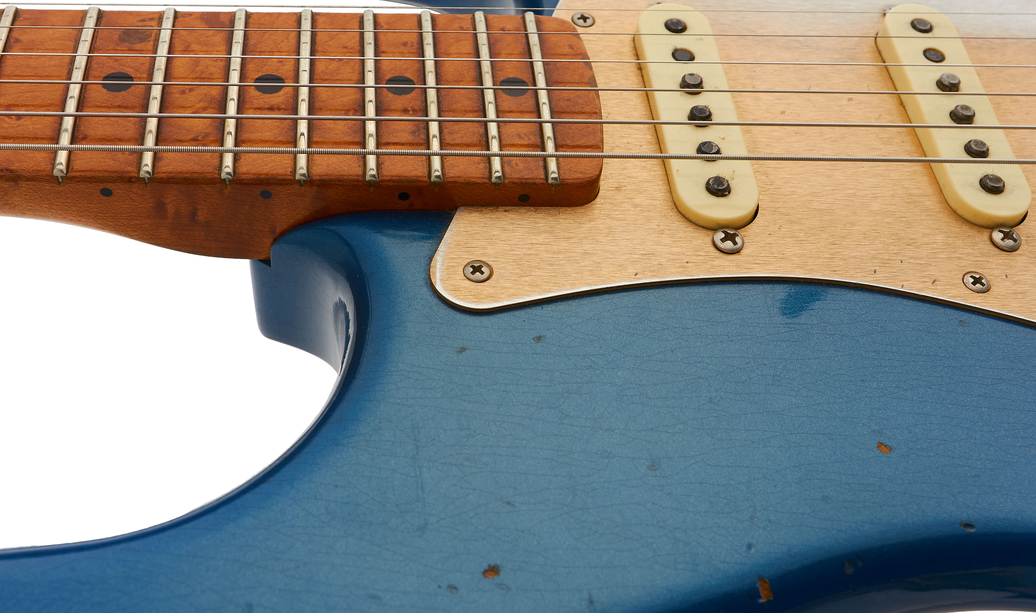 Fender Custom Shop 1956 Strat Relic ROASTED Aged Lake Placid Blue 30th Anniversary (gebraucht) – Bild 7