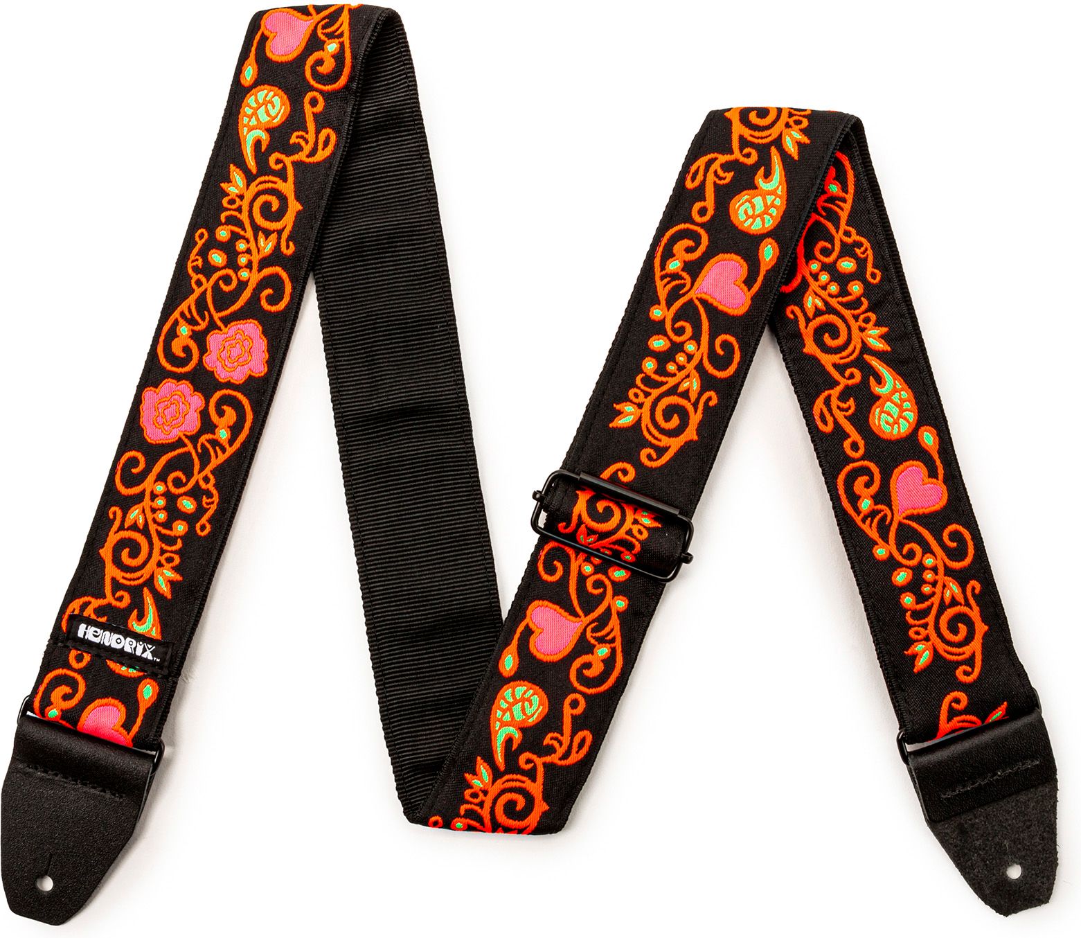 Dunlop Jimi Hendrix Blacklight Strap Monterey Orange JH23