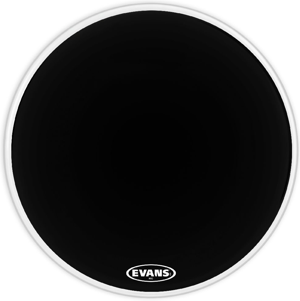 Evans BD26MX2B Marching Bass Drum Head Black 26