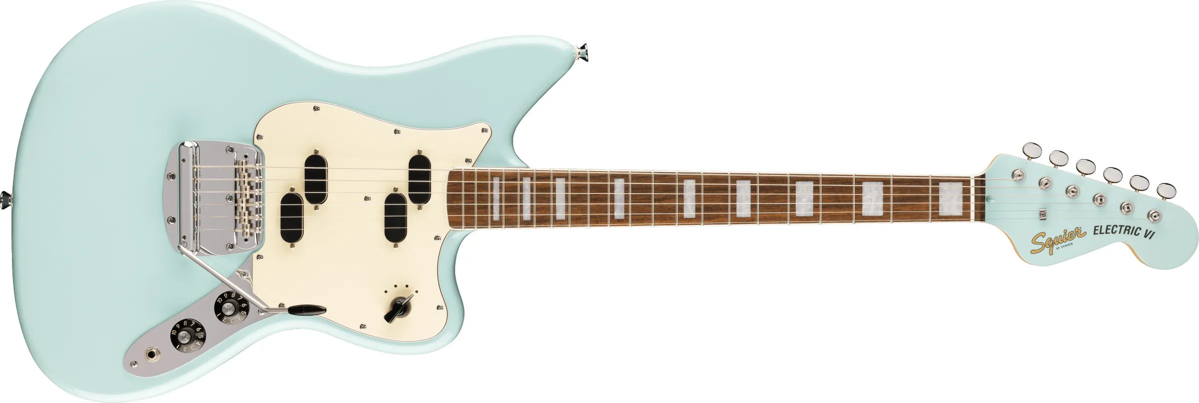 Fender Squier Paranormal Electric VI Daphne Blue