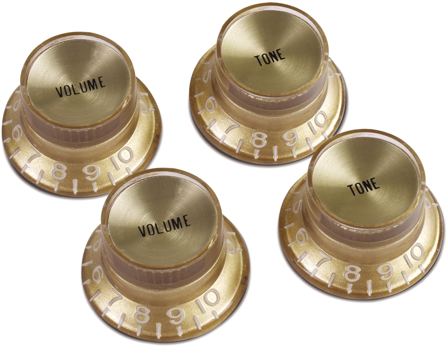 Gibson Potiknopf Hutform Gold/Gold Inlay 4er Set PRMK-030 Gibson Potiknopf Hutform Gold/Gold Inlay 4er Set PRMK-030
