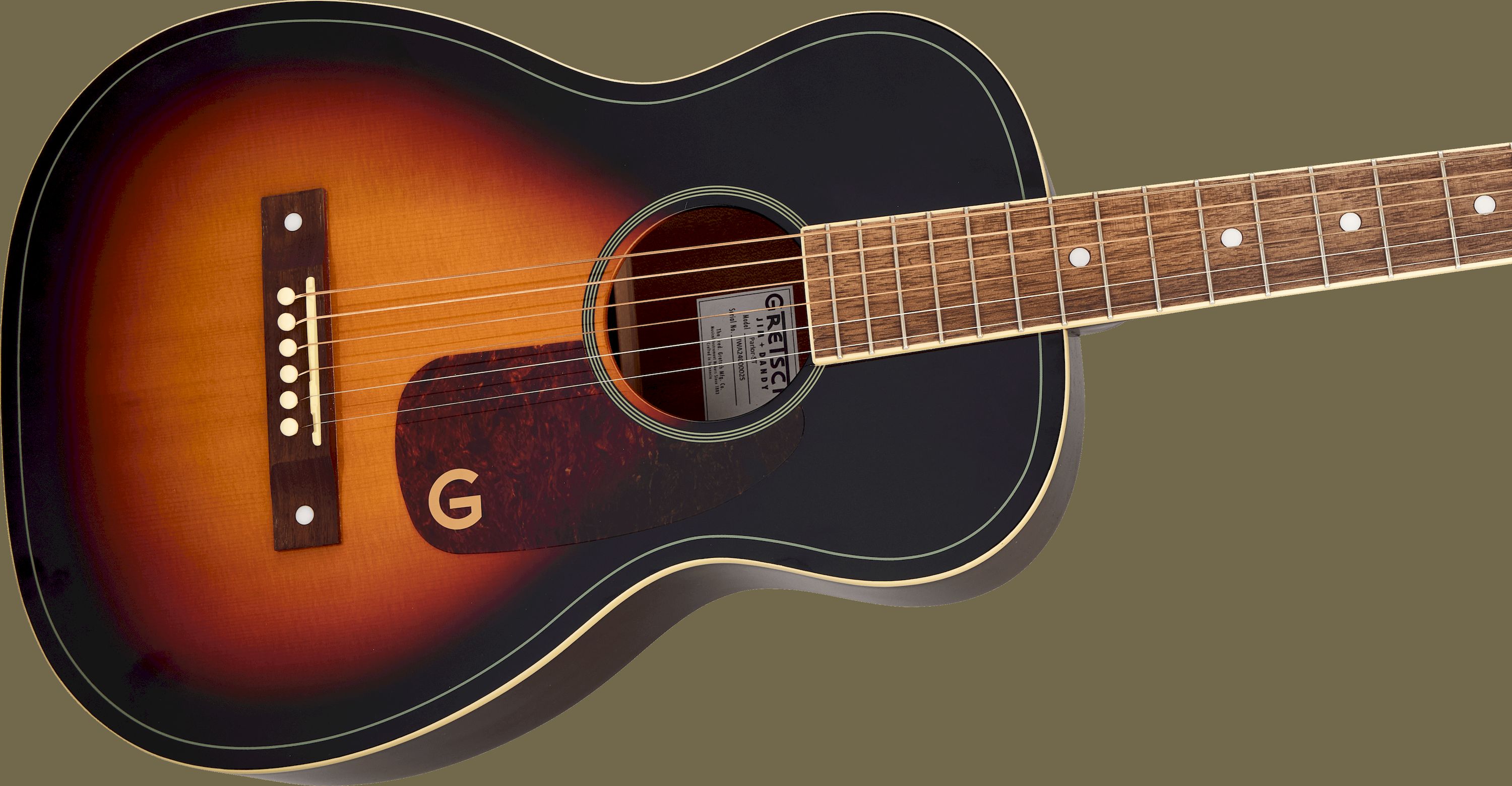 Gretsch Jim Dandy Parlor LTD Solid Spruce Top Heritage Burst – Bild 4