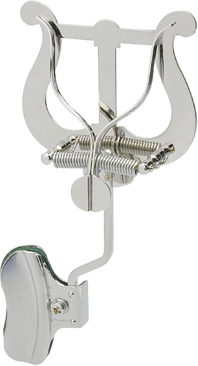 Marching fork trombone, screw-on cup, nickel-plated Marching fork trombone, screw-on cup, nickel-plated