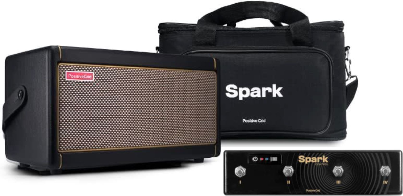 Positive Grid Spark 40 BK & Bag, Grid Control Bundle