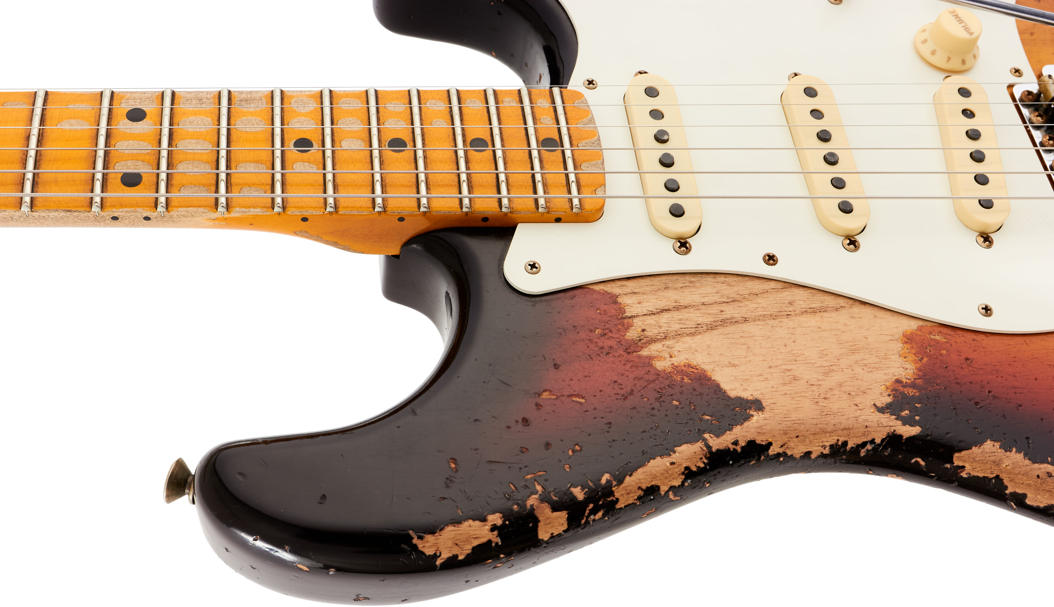 Fender Custom Shop Red Hot Stratocaster Super Heavy Relic Faded Chocolate 3-Color Sunburst Limited Edition – Bild 7
