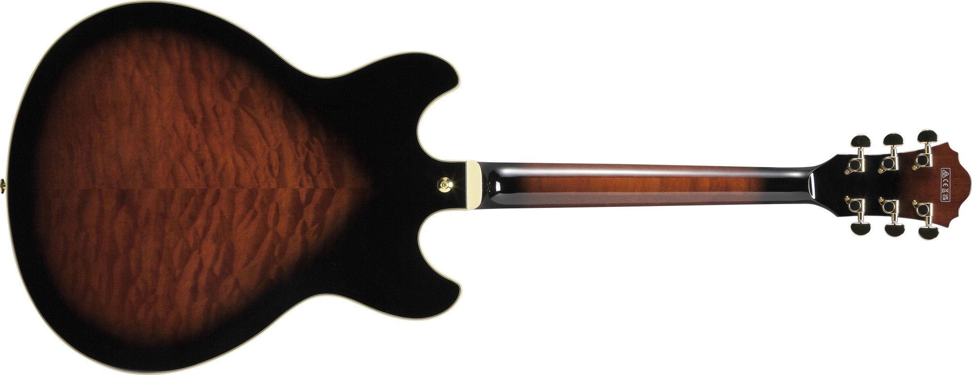 Ibanez AS 93 QMSP-DBS Dark Brown Sunburst – Bild 2