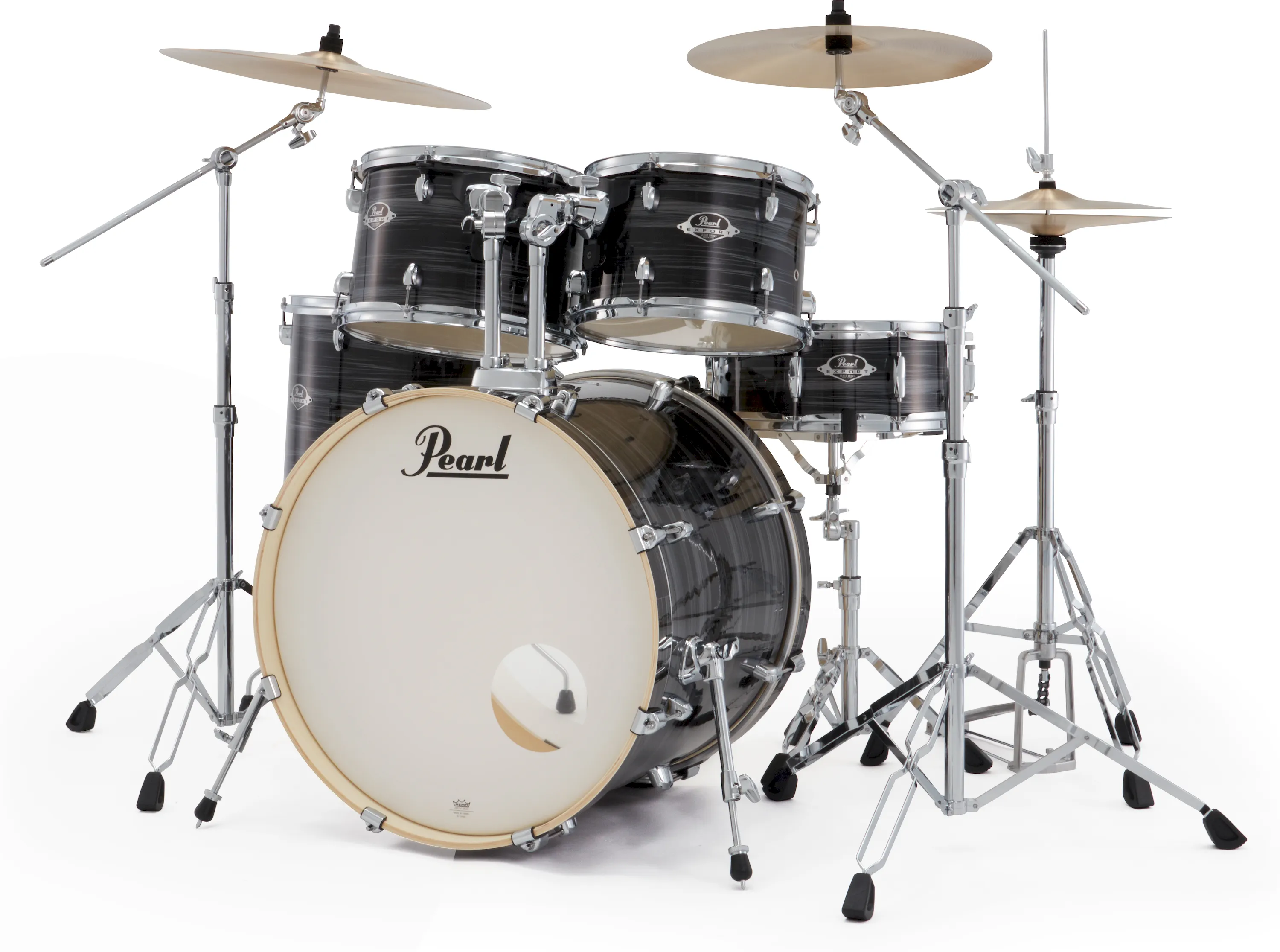 Pearl XX725NBR/C778 Export Drumset Graphite Silver Twist/Sabian PX