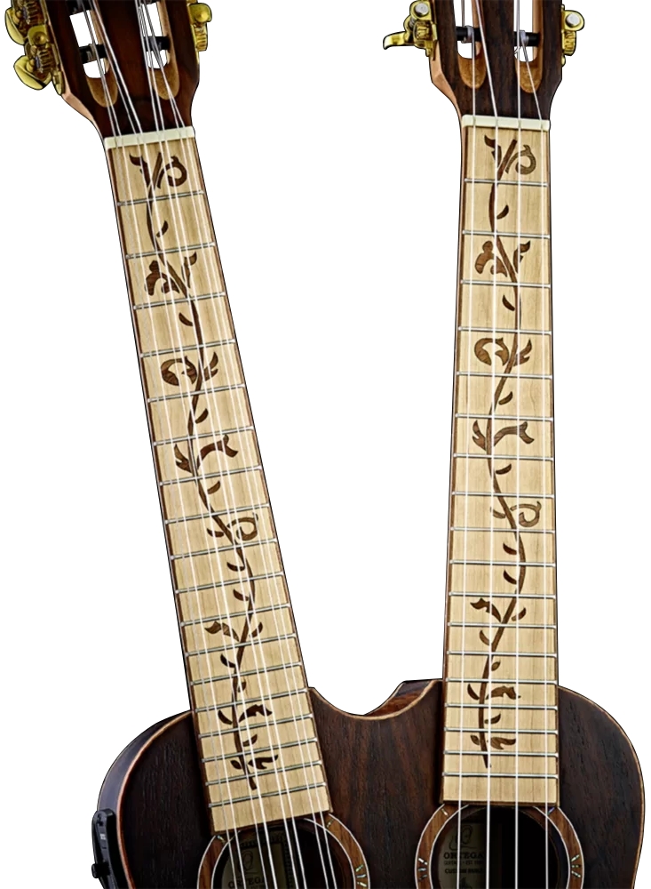 Ortega HYDRA Double Neck Tenor Ukulele Zirikote/Ahorn inkl. GigBag – Bild 5
