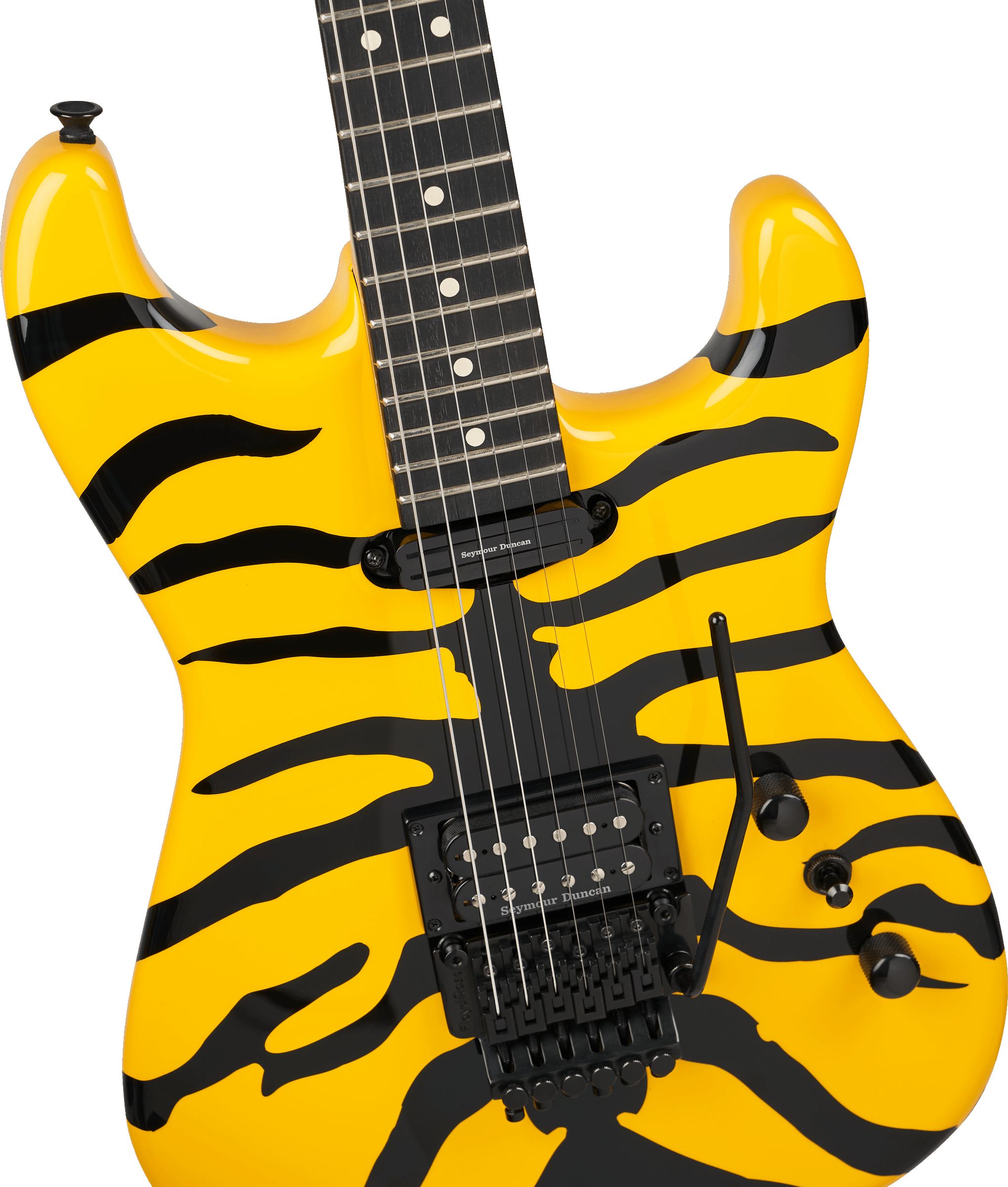 Jackson Pro Origins 1985 Limited Edition San Dimas SD1 HH FR Yellow Bengal – Bild 3