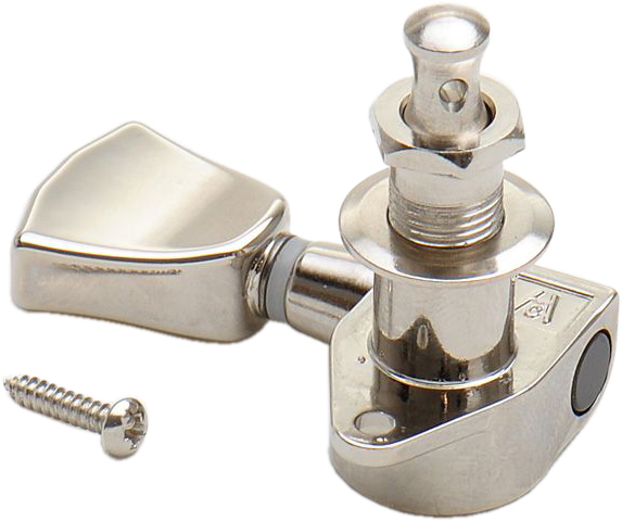 Kluson Mechaniken Round-Backs Tulpenflügel 3/3 nickel – Bild 2