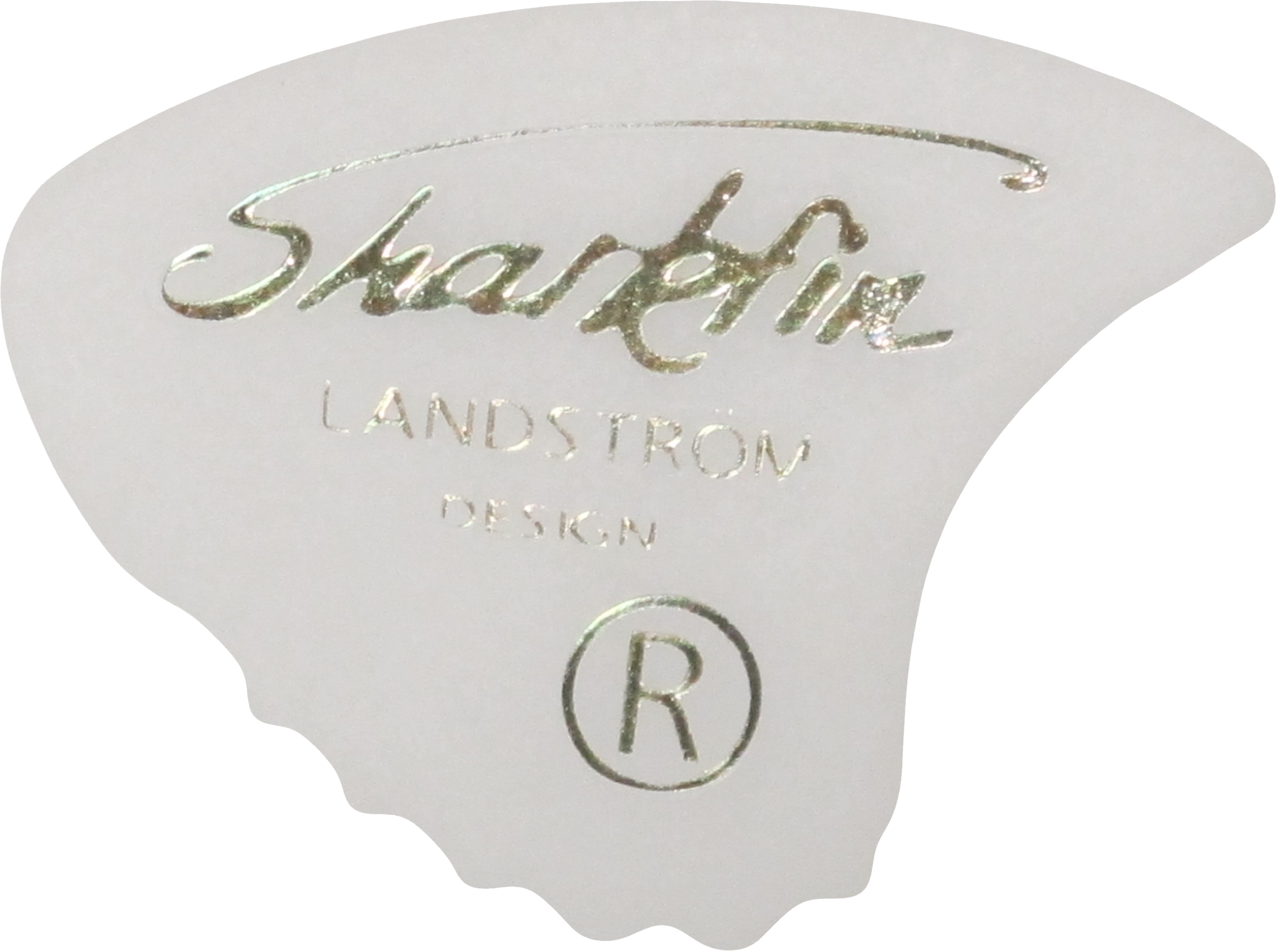 Sharkfin pick 0,52 white Sweden Goldprint