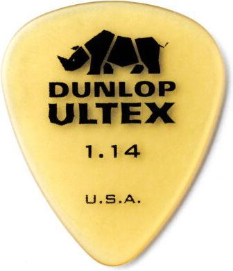 Dunlop Ultex Plektrum 1,14mm gelb 421R114 Dunlop Ultex Plektrum 1,14mm gelb 421R114
