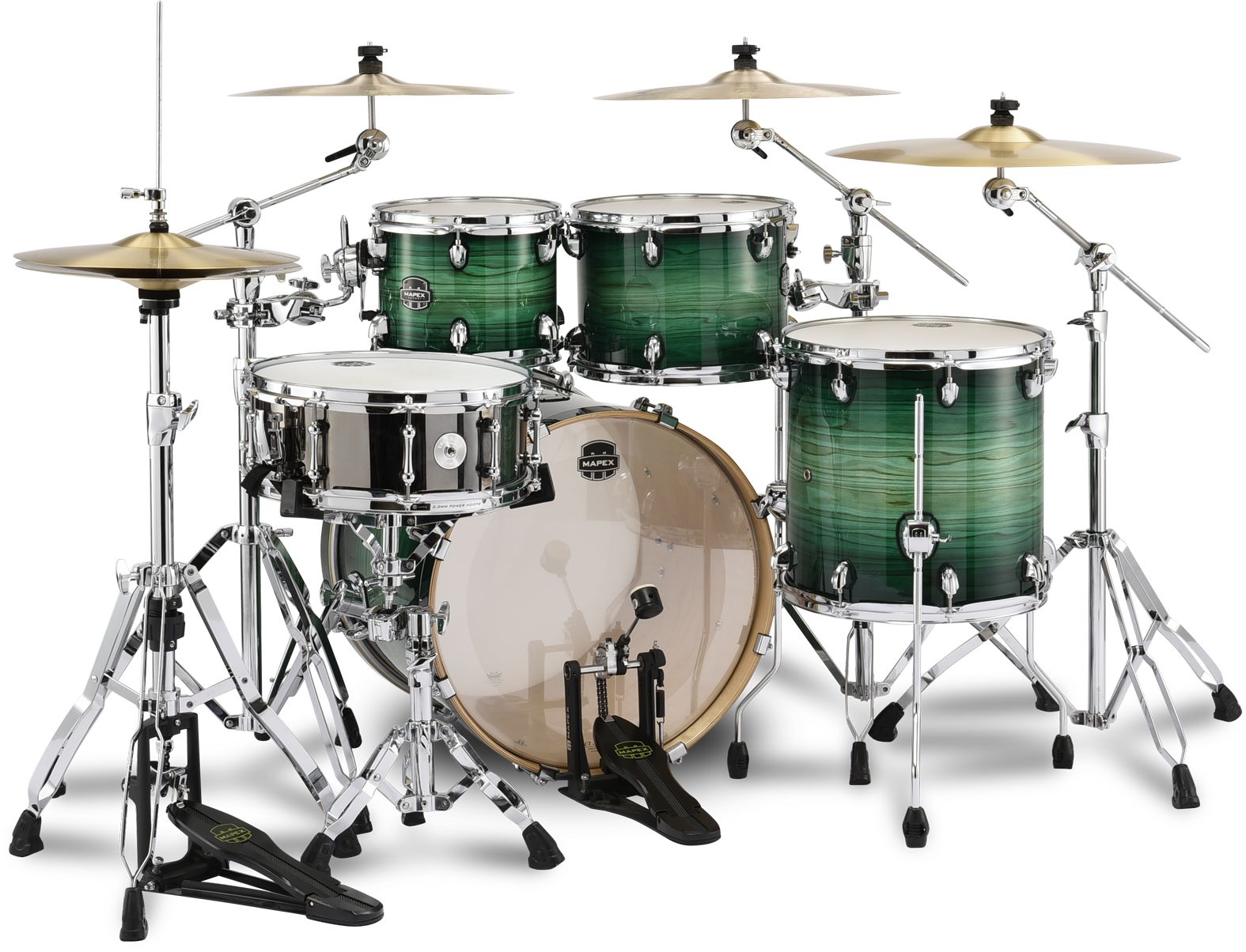 Mapex MXAR504SCFG Amory Fusion Shellset - Emerald Burst – Bild 2