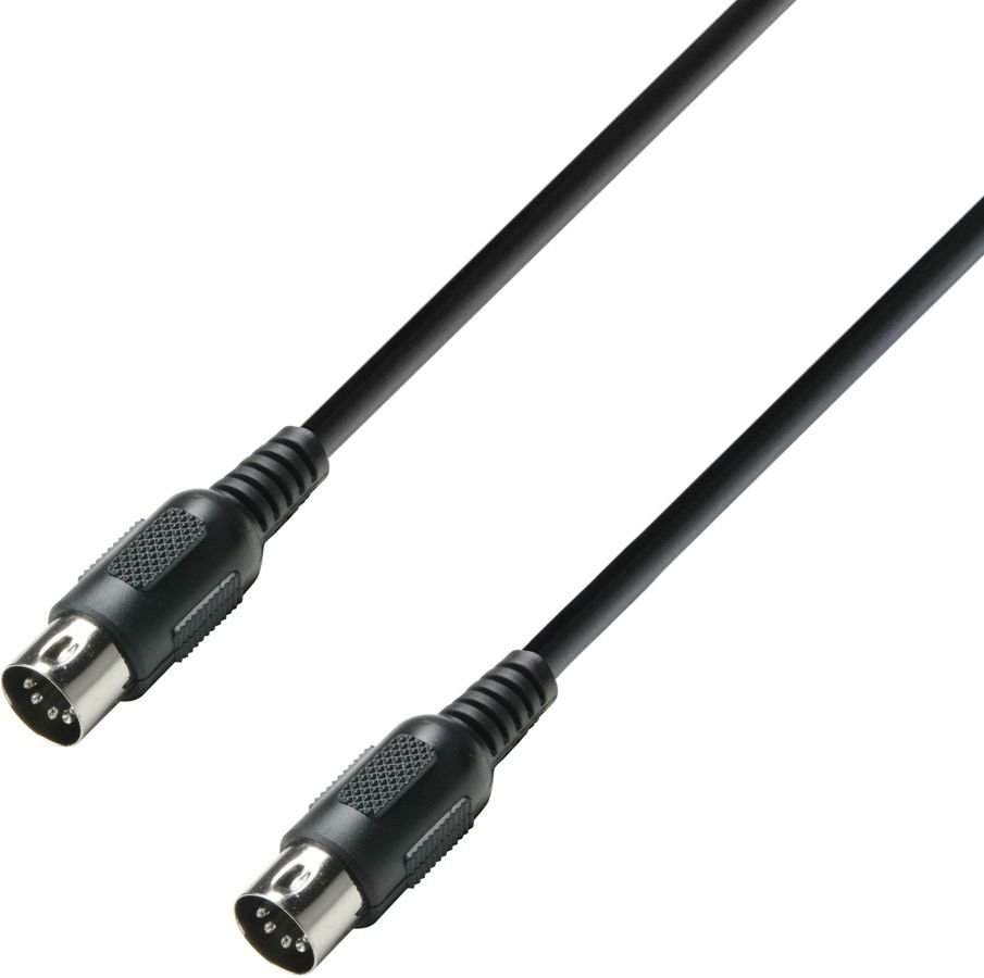 Adam Hall MIDI Kabel 0,75 Meter schwarz