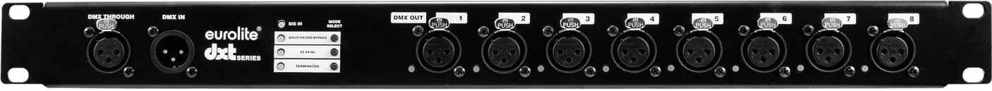 Eurolite DXT-SP 1in/8out PRO DMX RDM Splitter 3pol XLR – Bild 3