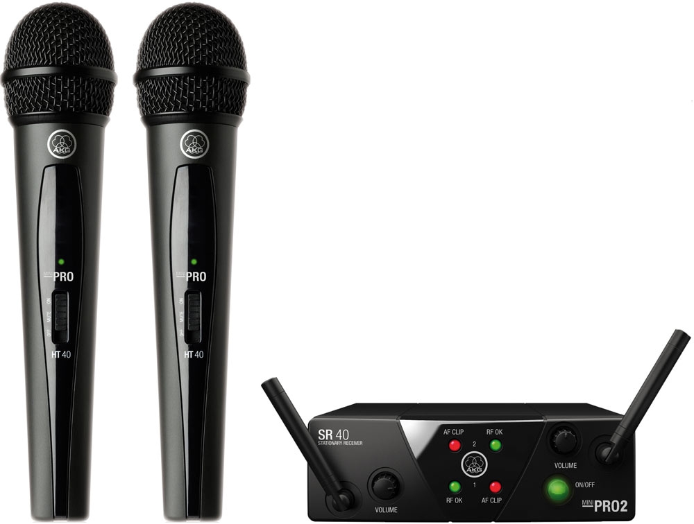 AKG WMS 40 mini dual Vocal Set ISM