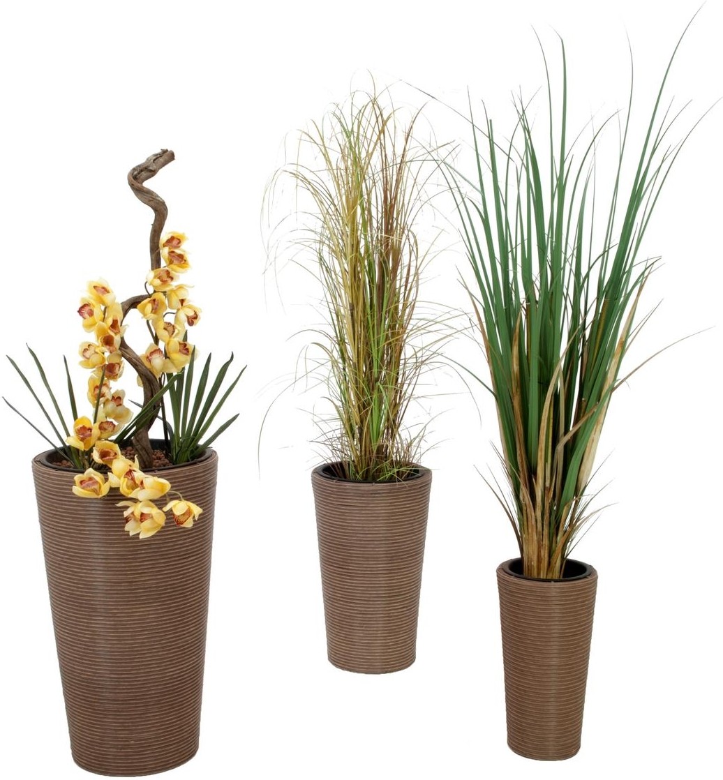 Europalms Dekotopf-Set "INDIA" 74/54/44cm