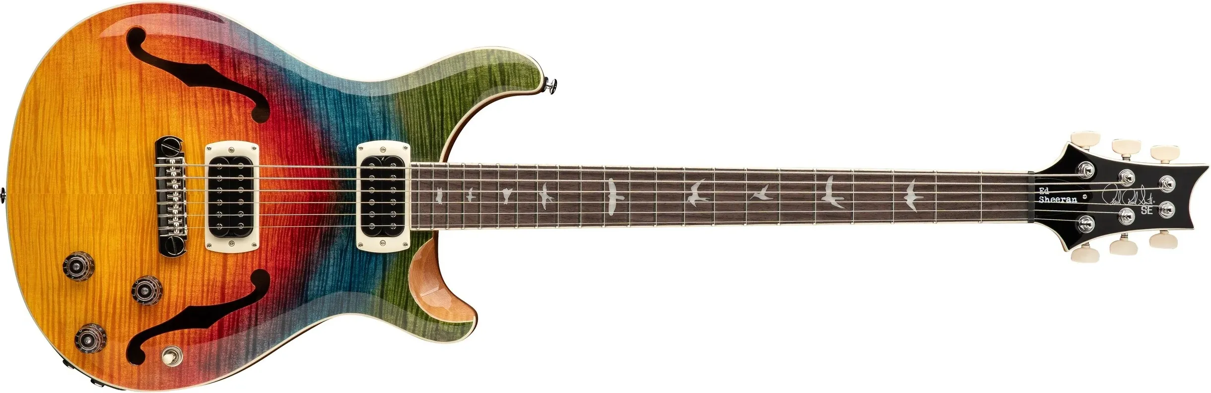 PRS SE Ed Sheeran Hollowbody Baritone Piezo Kaleidoscope