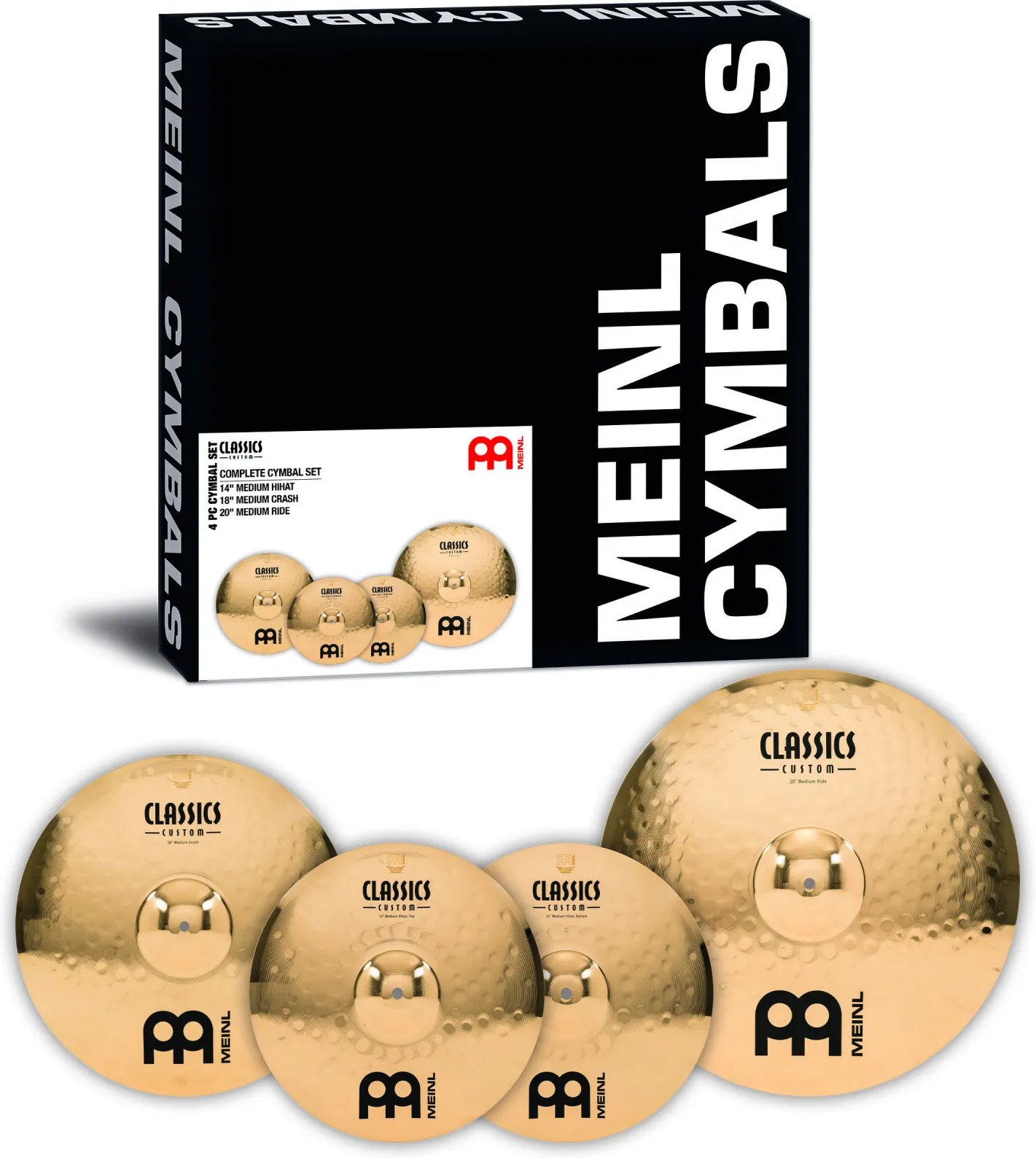 Meinl CC-CS1 Classics Custom Brilliant Cymbal Set
