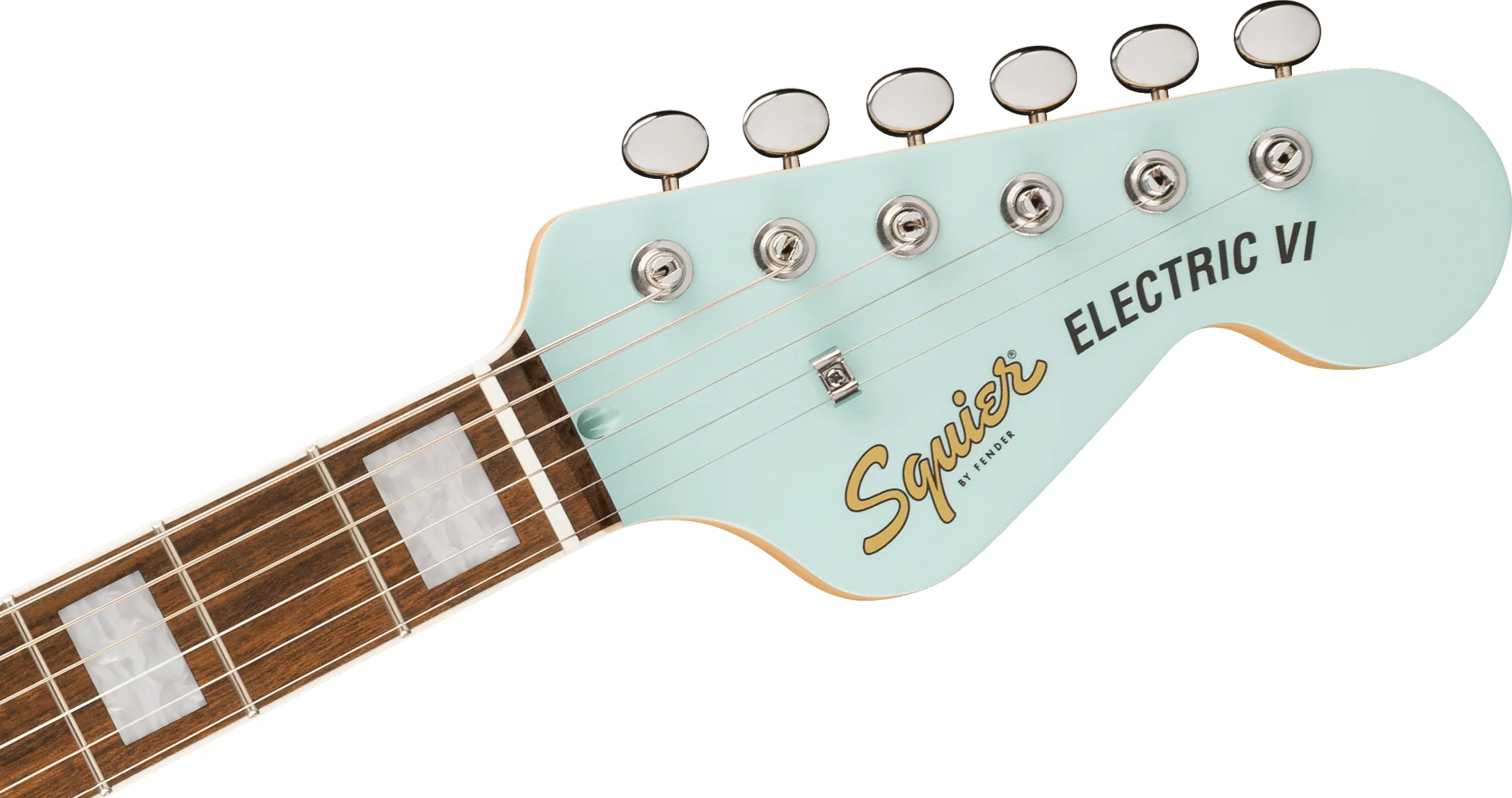 Fender Squier Paranormal Electric VI Daphne Blue – Bild 4