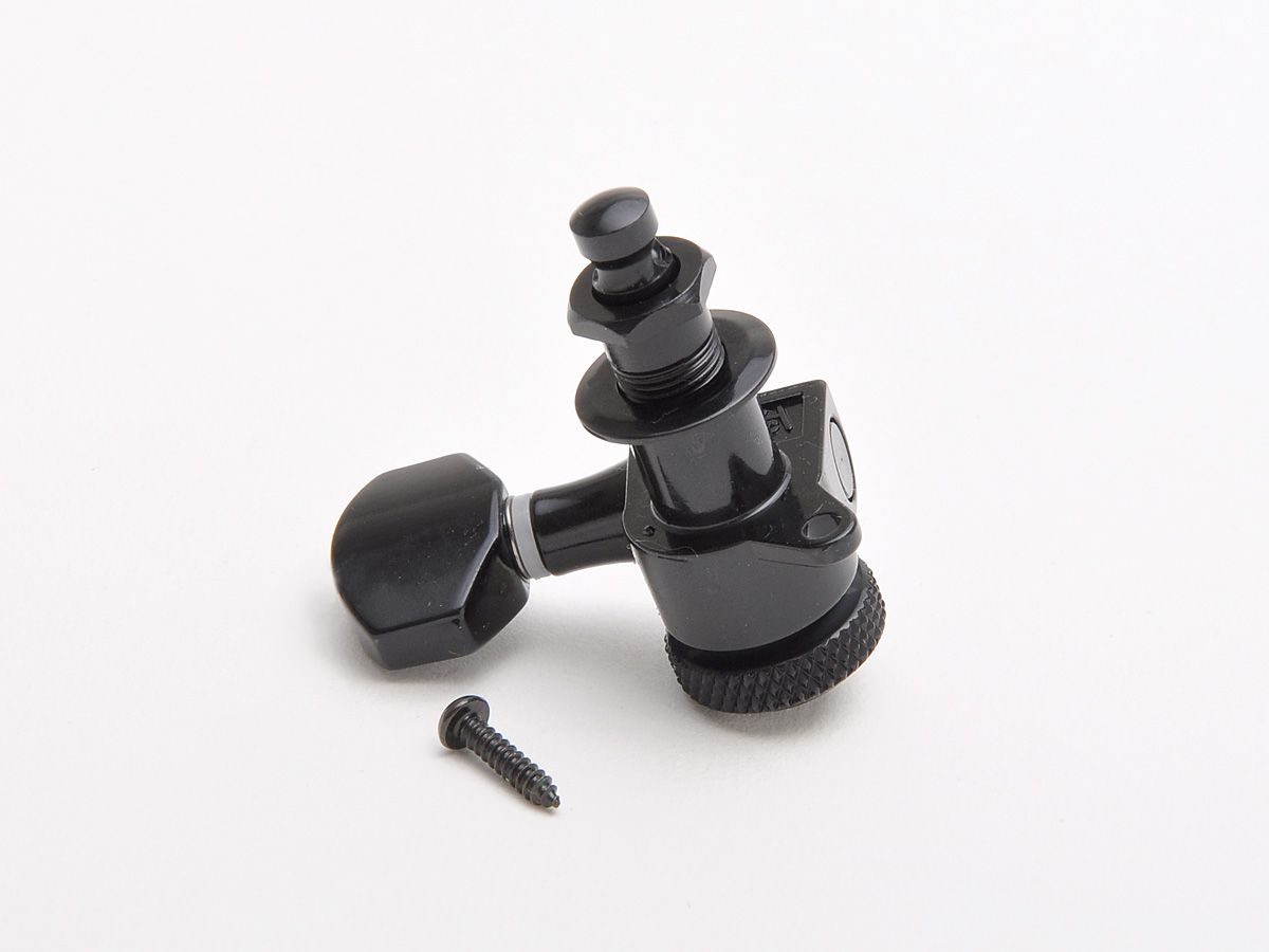 Kluson Mechaniken Backlock Tuners German Button Black 6L – Bild 2