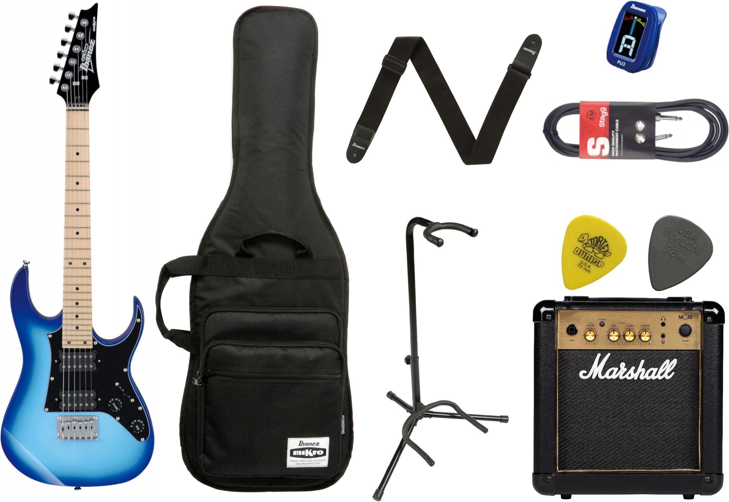 Ibanez GRGM 21 M MINI Blue Burst Starterset