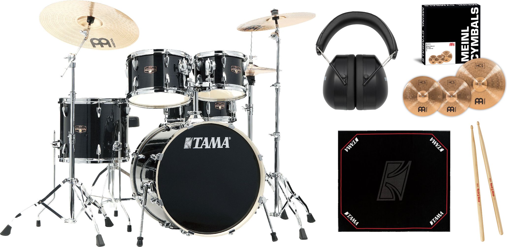 Tama Imperialstar Bundle - Hairline Black 20"