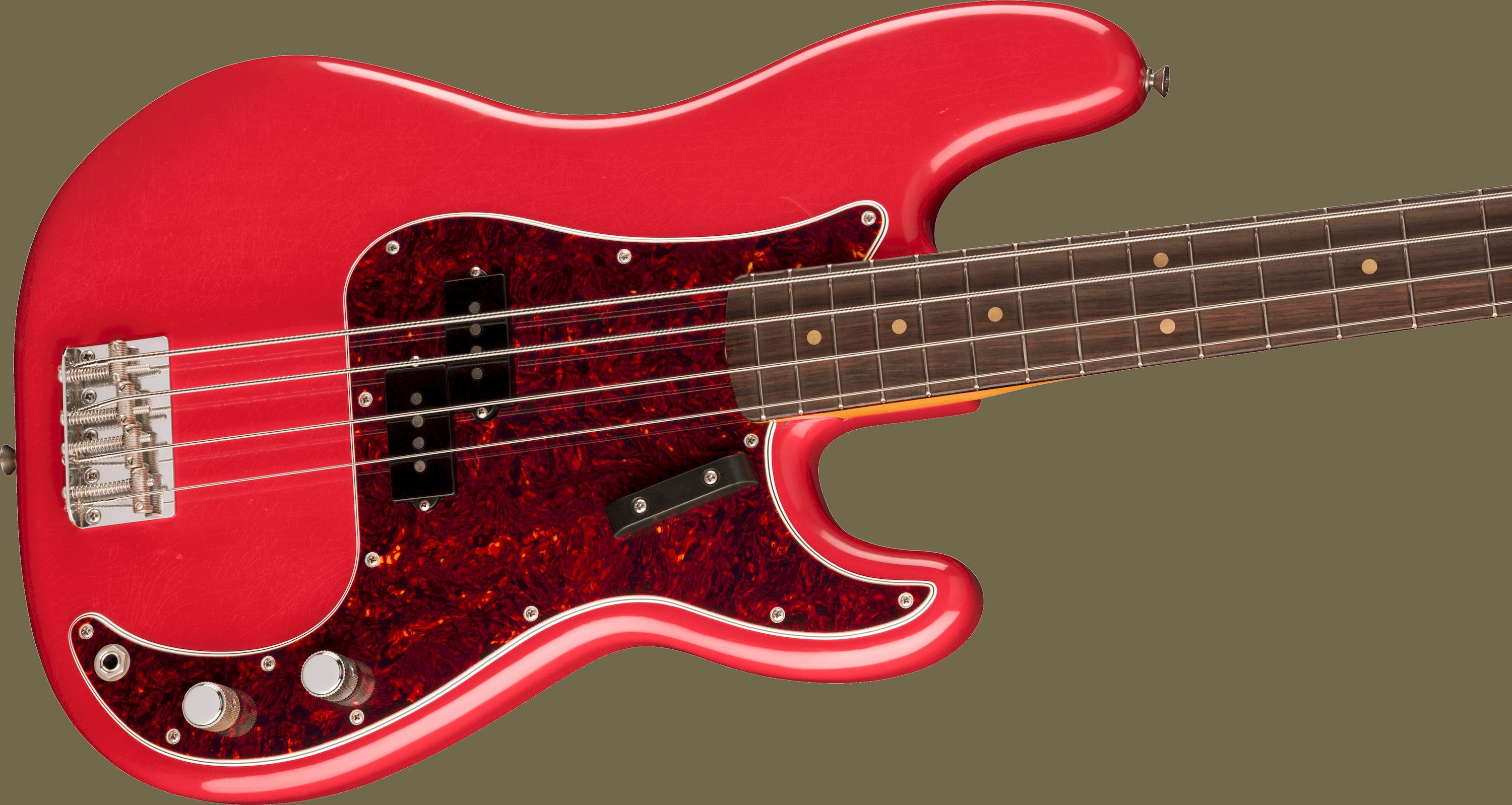 Fender Vintera II Road Worn 60s Precision Bass Fiesta Red – Bild 3