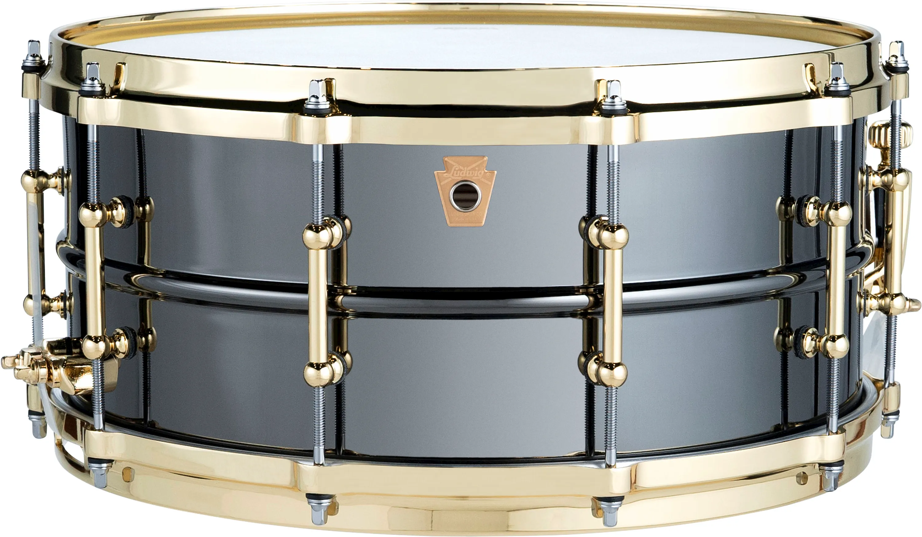 Ludwig LB417BT Black Beauty Snare Drum 14x6.5