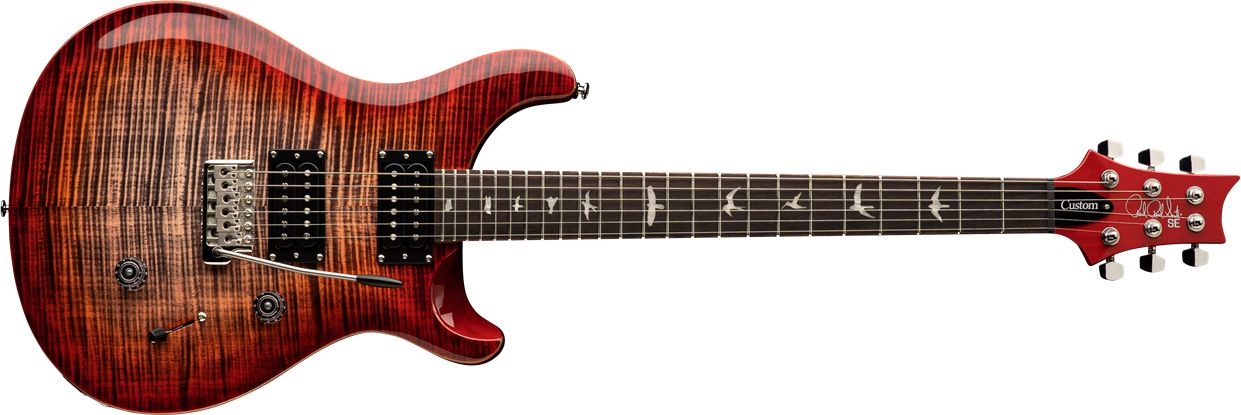 PRS SE Custom 24 Charcoal Cherry Burst