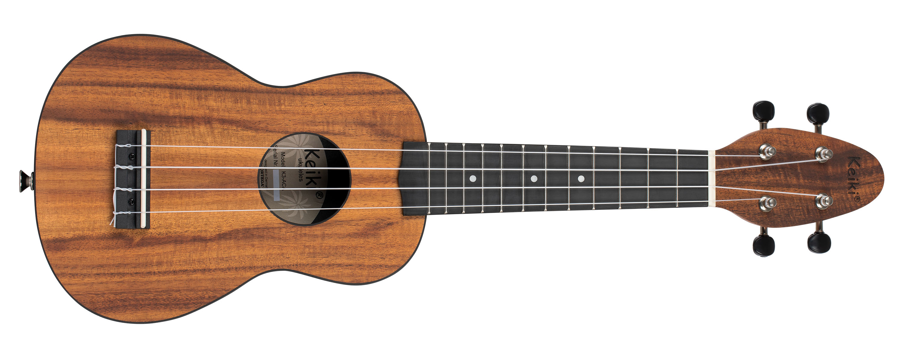 Ortega Keiki K3-ACA Ukulele Sopran Akazie Set