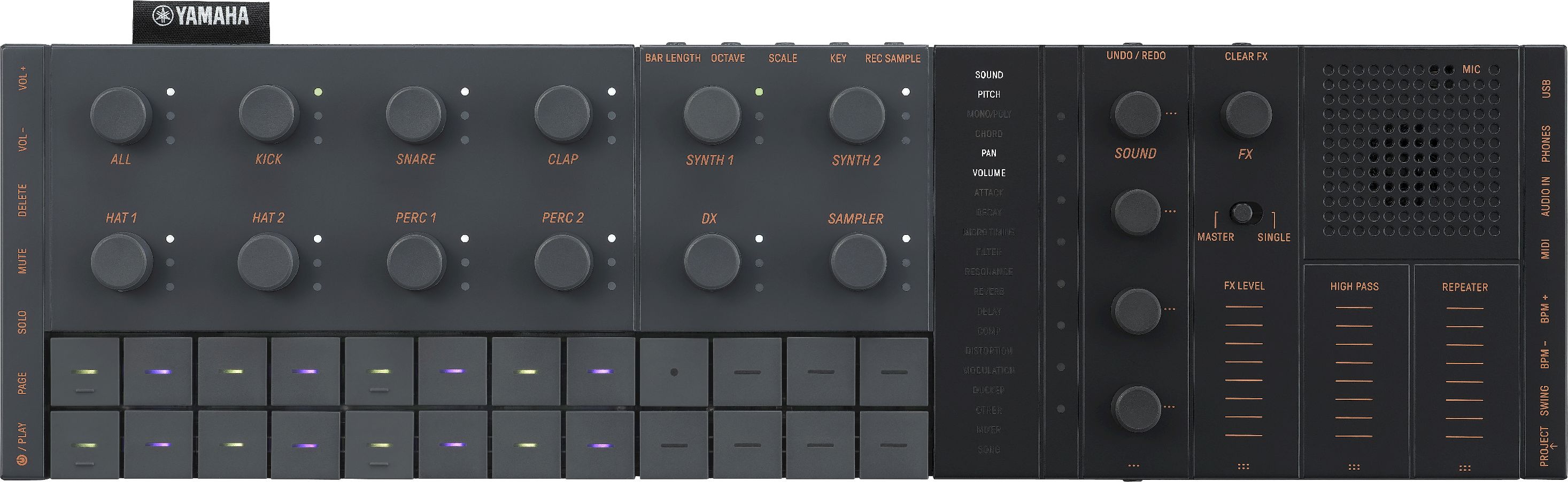 Yamaha SEQTRAK Black (Retoure)