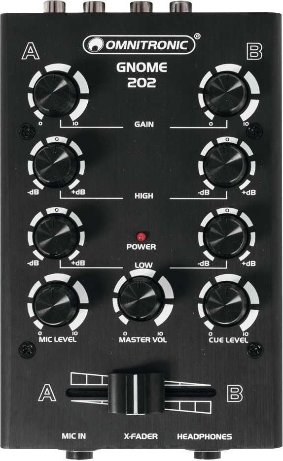 Omnitronic GNOME-202 Mini Mixer, black