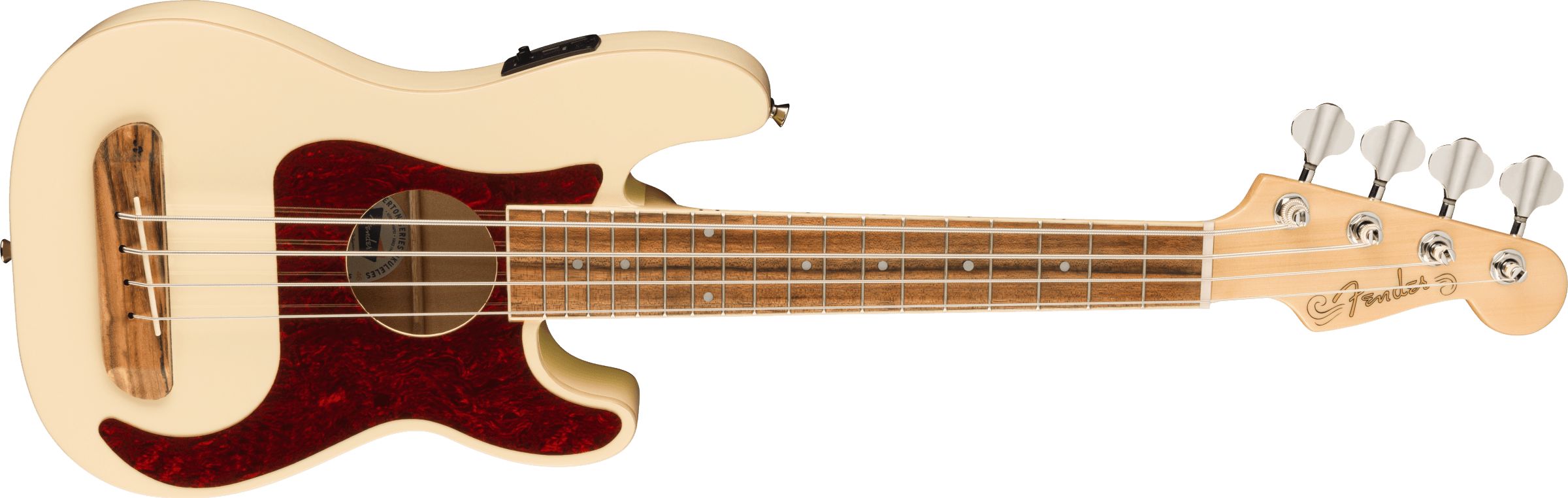 Fender Fullerton Precision Bass Ukulele Olympic White