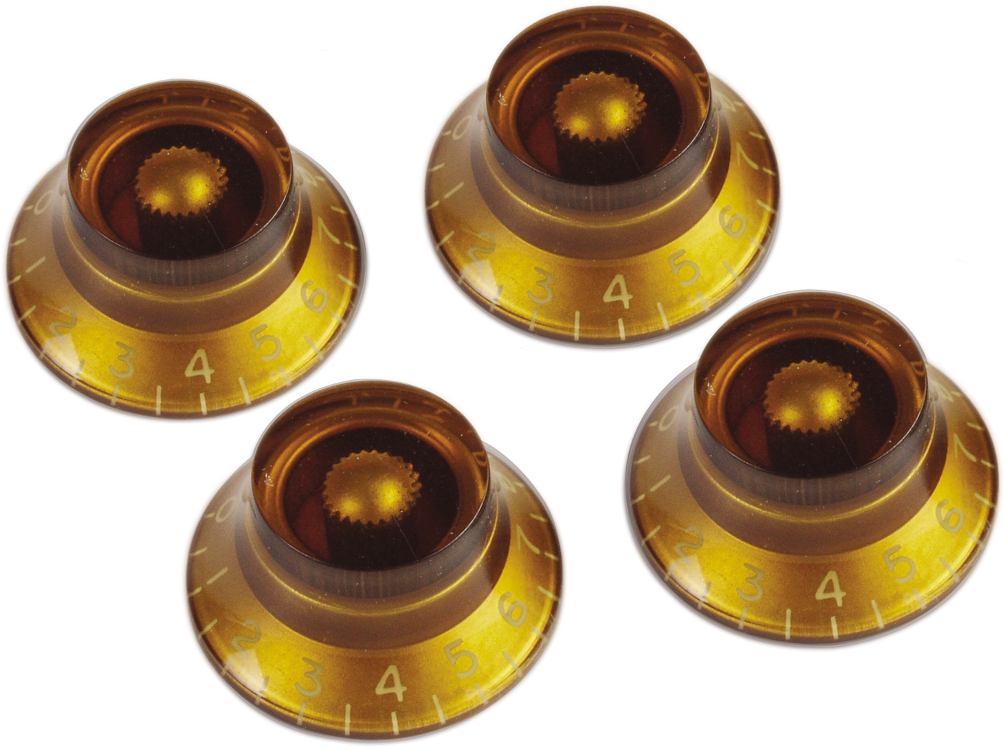 Gibson Potiknopf Hutform Vintage Amber 4er Set PRHK-030 Gibson Potiknopf Hutform Vintage Amber 4er Set PRHK-030