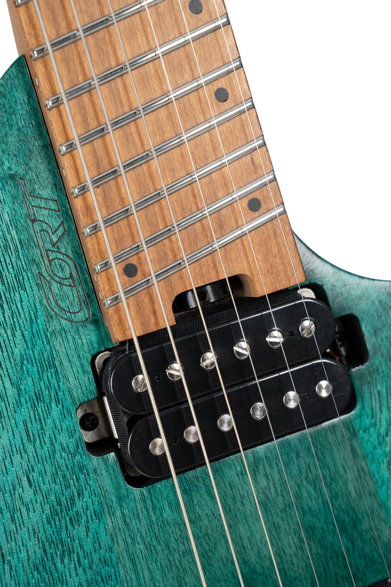 Cort SPACE G6MS Headless Semi Gloss Turquoise – Bild 4