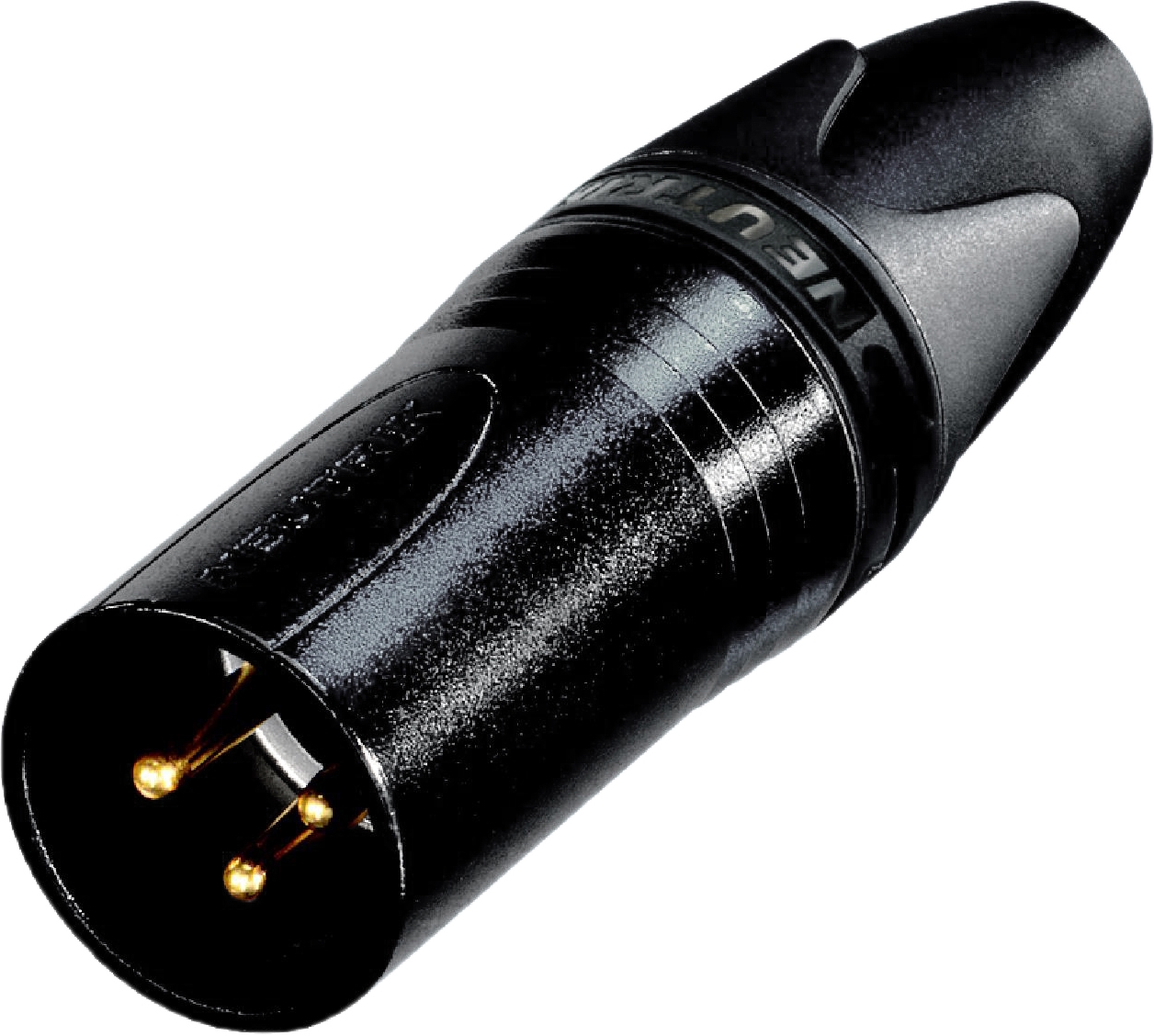 Neutrik NC 3MXX B XLRmale., schwarz, Goldkont