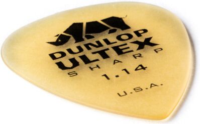 Dunlop Ultex Sharp Plektrum 1,14mm gelb 433P114 – Bild 2
