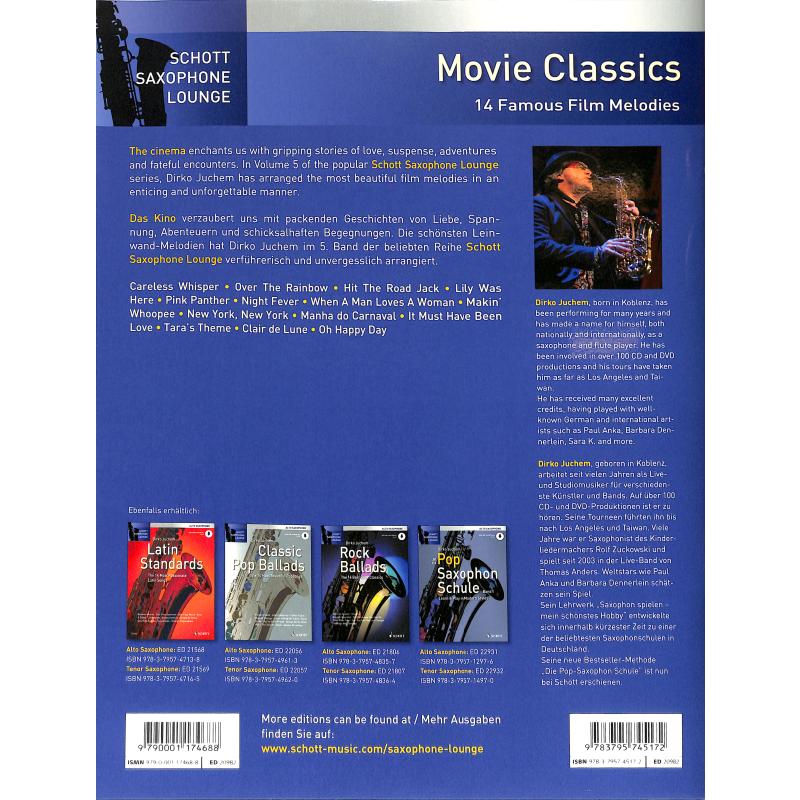 Juchem Dirko  Movie Classics - Tenor Saxophon – Bild 2