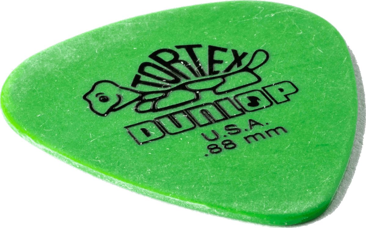 Dunlop Tortex Plektren 0,88mm grün 418P88 12er Pack – Bild 4