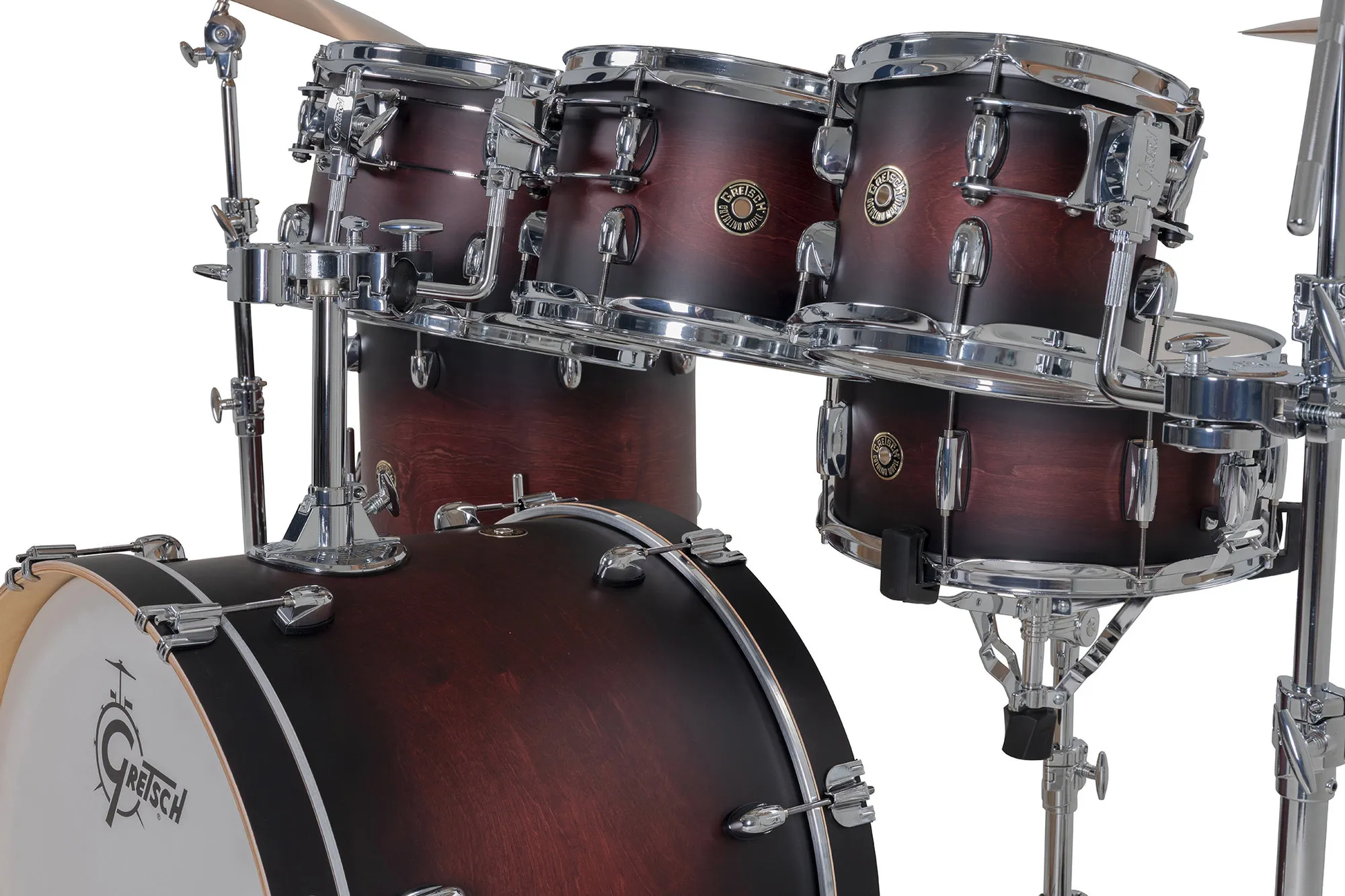 Gretsch GR815.040 Catalina Maple Shell Pack - Satin Deep Cherry Burst (8"/10"/12"/14"/16"/22"/14"x6,5") – Bild 7
