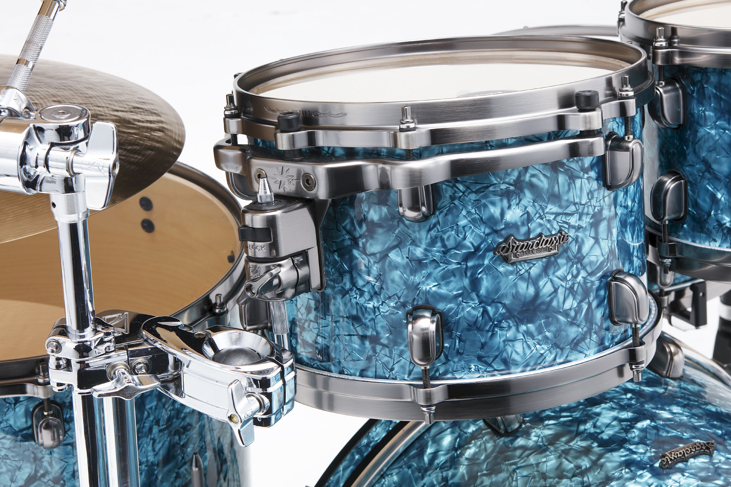 Tama MR42TZUS-TQP Starclassic Maple Shell Set 4tlg. - Turquoise Pearl/Smoked Black Nickel – Bild 4