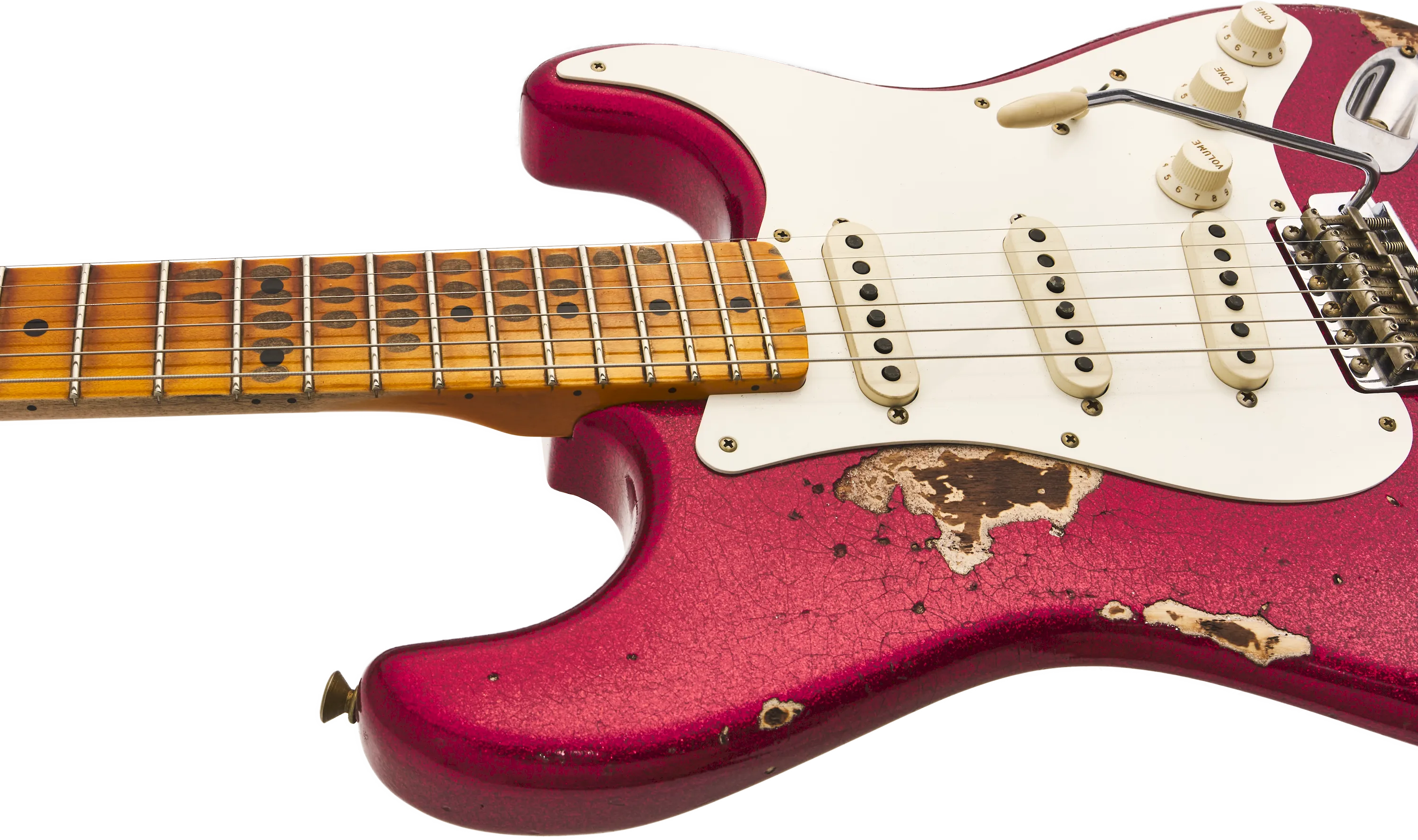 Fender Custom Shop 1957 Stratocaster Heavy Relic Red Sparkle – Bild 7