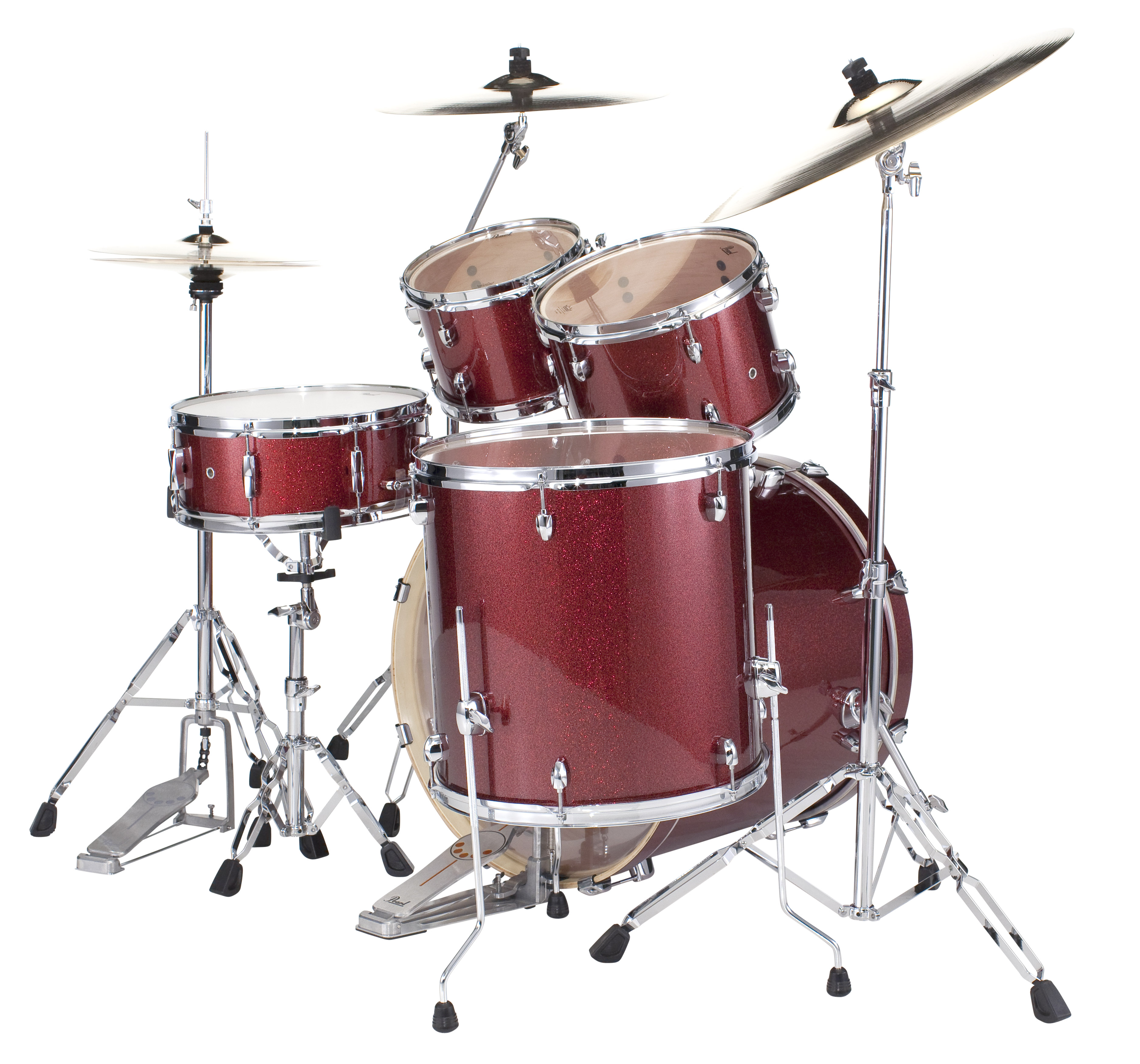 Pearl EXX725SBR/C704 Export Drum-Set Black Cherry Glitter/Sabian SBR – Bild 4