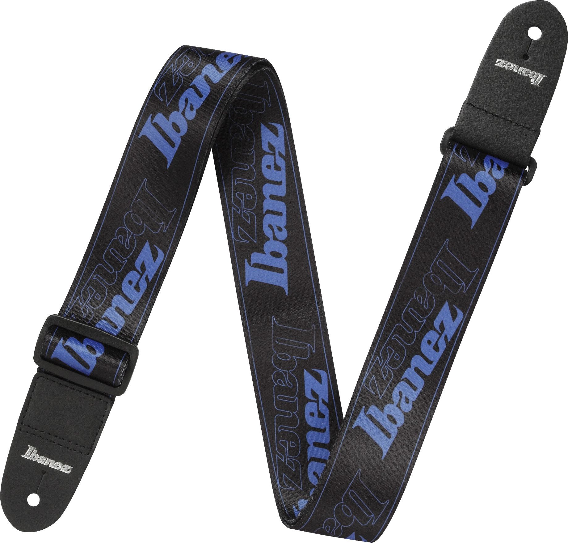 Ibanez Gitarrengurt Design Black Blue Ibanez Logos