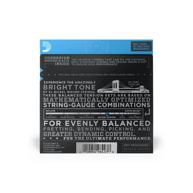 D Addario EXL 115BT 011-050 Balanced Tension Satz