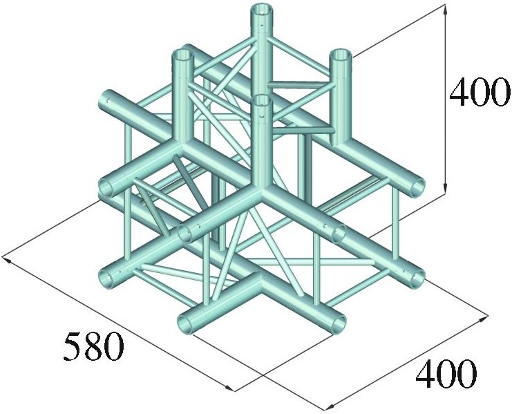 Alutruss DECOLOCK DQ4-PAT42 4-Weg T-Stück – Bild 2